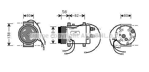 AVA QUALITY COOLING Компрессор, кондиционер AIK255